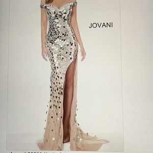 Brand new Jovani gown with mirror pieces